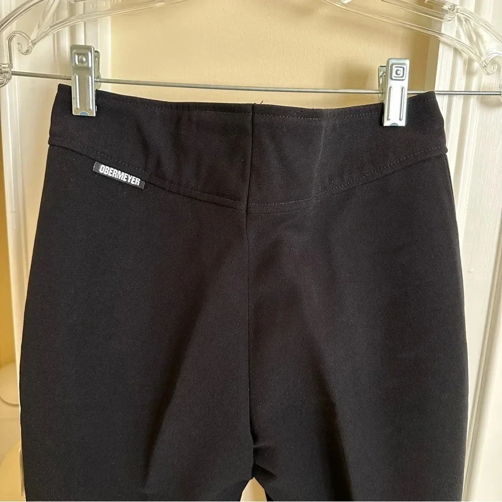 Vintage NWT Obermeyer Kids size 14 Black Wool Blend Stirrup Ski‎ Pants Stretch